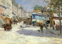 Rue Lepic, the corner of Rue Puget and Place Blanche - Louis Abel-Truchet