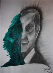 Retrato De Sigmund Freud Por Mi Otro Yo - Martin Ariel Pereira