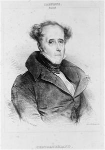 François-René de Chateaubriand, French writer, politician and diplomat - Achille Devéria