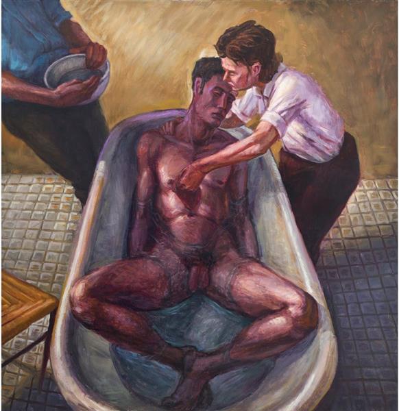 Two Men and a Woman, 1992 - Hugh Auchincloss Steers