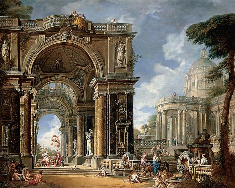 Hermes Rescues Odysseus from Circe, 1718 - Giovanni Paolo Panini