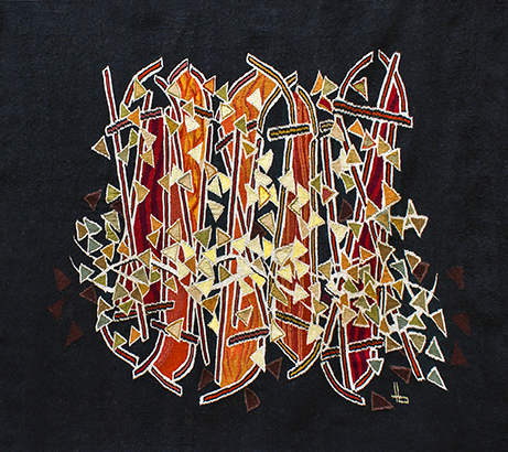 Compoziție 2, tapestry haute-lisse, c.1985 - Traian Boicescu