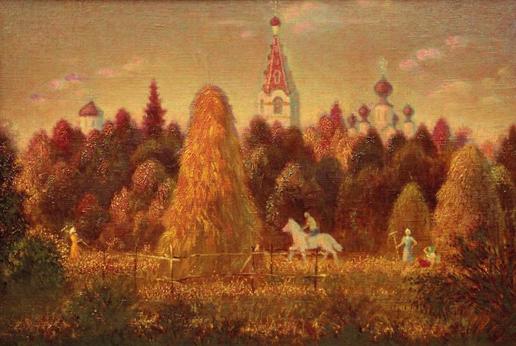 Осень в Старой Ладоге, 1979 - Бантиков Владимир Андреевич