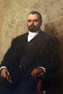 Portrait of Dr. A. Colombo - Cesare Tallone