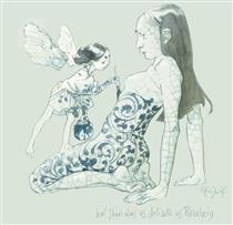 her skin was as delicate as porcelain - Claire Wendling