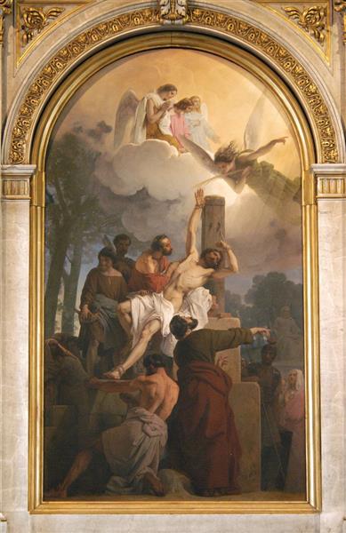 The martyrdom of Bartholomew the Apostle, 1856 - Francesco Hayez