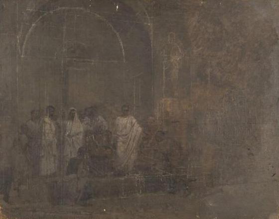 Julius Caesar in the Senate, c.1870 - c.1875 - Франческо Гаєс
