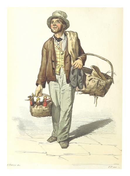 The peddler of old and used rags, 1853 - Філіппо Паліцці