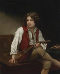 Italian Boy with Mandolin - William-Adolphe Bouguereau