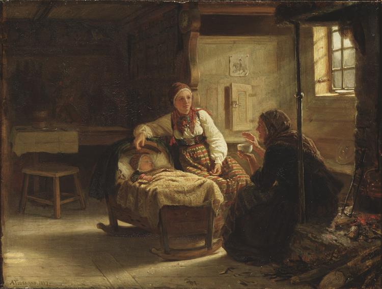 The Fortune-teller, 1857 - Адольф Тидеманд