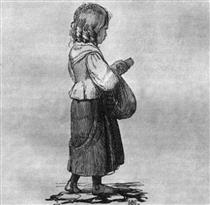 The little girl with the sulfur sticks - Johan Lundbye