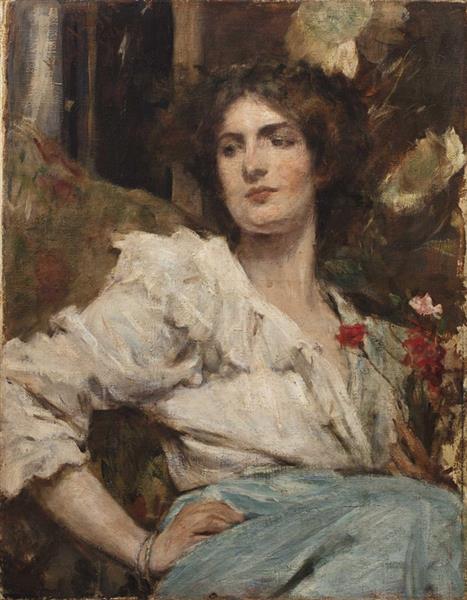 Female portrait, 1911 - Alessandro Zezzos