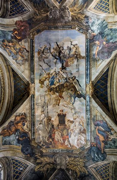 The ceiling of Santa Maria degli Scalzi (Venice) - Ettore Tito