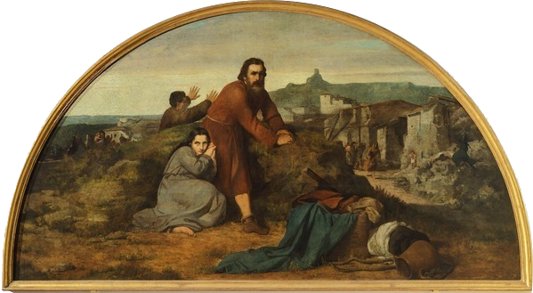The earthquake, 1863 - Silvestro Lega