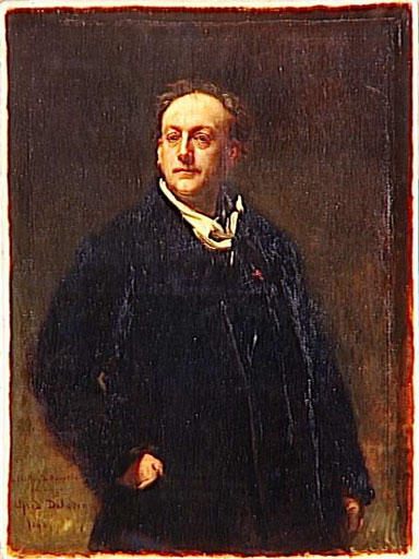 Théodore De Banville, French poet and writer, 1868 - Alfred Dehodencq