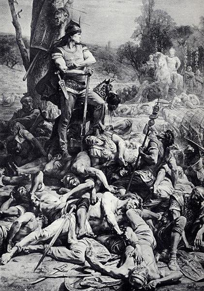 The death of Correus - Diogène Maillart