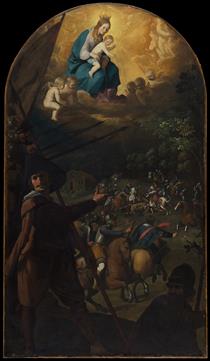 Battle between Christians and Muslims at El Sotillo - Francisco de Zurbaran
