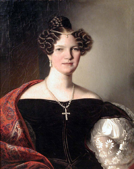 Portrait of Amalia Ritter de Zahony, c.1829 - Giuseppe Tominz
