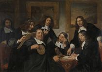 The Governors of the Guild of St Luke, Haarlem, 1675 - Jan de Bray