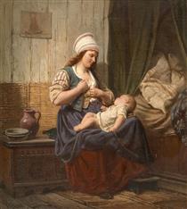 Mother with child - Rudolf Jordan