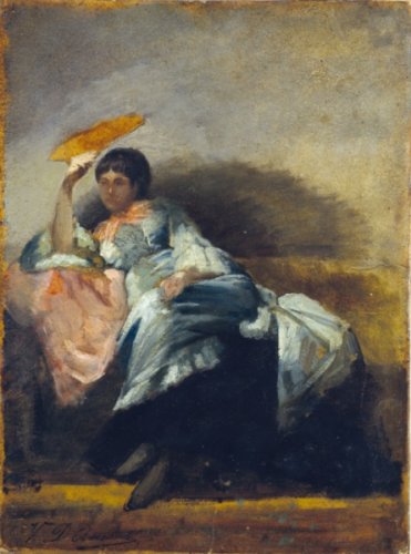 Lady with the fan, 1870 - 1873 - Vito d'Ancona