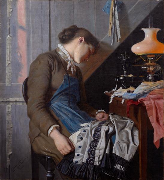 Seamstress, 1882 - Wenzel Tornøe
