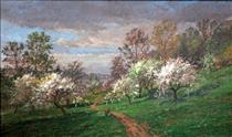 Apple Blossoms - Jasper Francis Cropsey