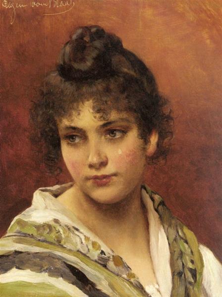 A young beauty, 1882 - Эжен де Блаас