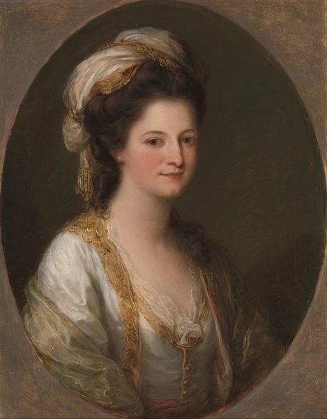 Portrait of a woman, traditionally identified as Lady Hervey - Angelica Kauffman