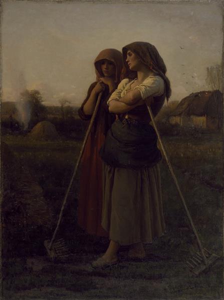 The close of day, 1865 - Jules Breton