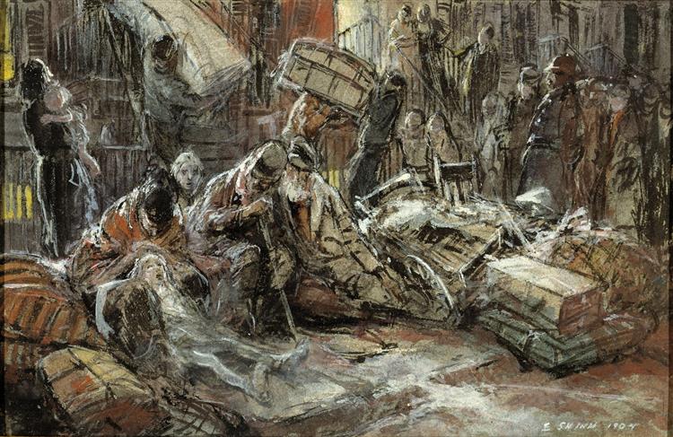 Eviction (Lower East Side), 1904 - Everett Shinn
