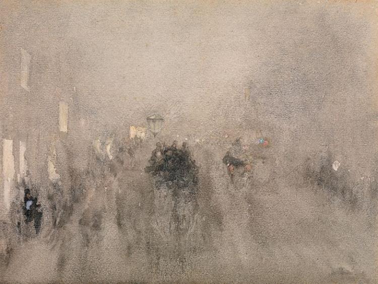 Nocturne in Grey and Gold – Piccadilly, c.1881 - 1883 - 惠斯勒
