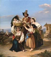 Roman peasant family - Leopold Pollak