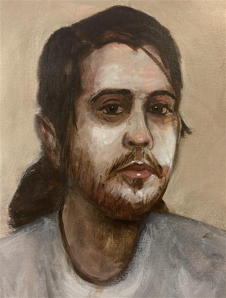 Self Portrait in White - Brian Huntress