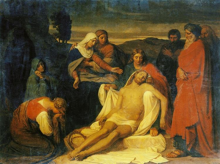 Entombment, 1859 - Карл Богданович Вениг