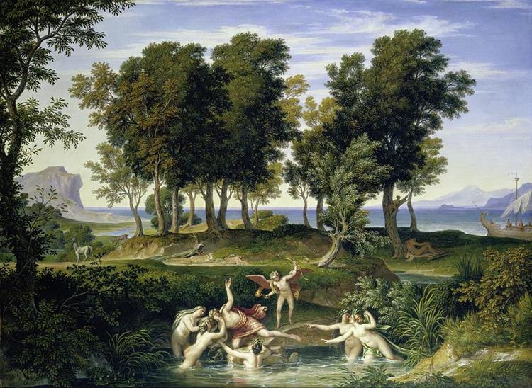 Landscape with the Rape of Hylas Joseph Anton Koch - Joseph Anton Koch