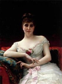 Portrait de Madame Edouard Hervé - Александр Кабанель