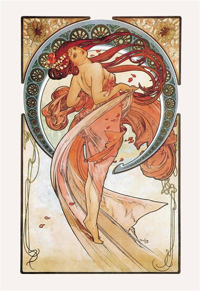 The Arts: Dance, 1898 - Alphonse Mucha