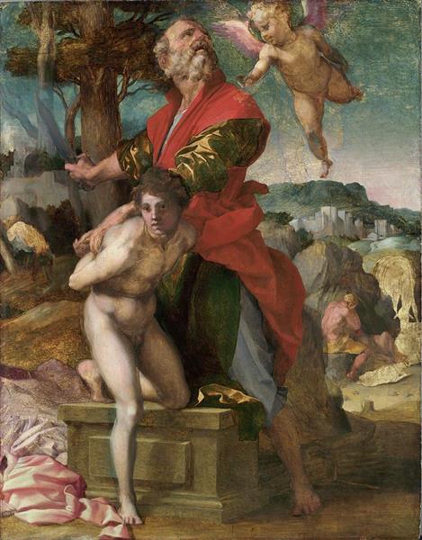 O Sacrifício de Abraão, c.1527 - c.1528 - Andrea del Sarto