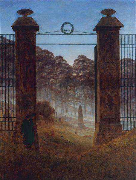 The Cemetery Entrance, 1825 - Caspar David Friedrich