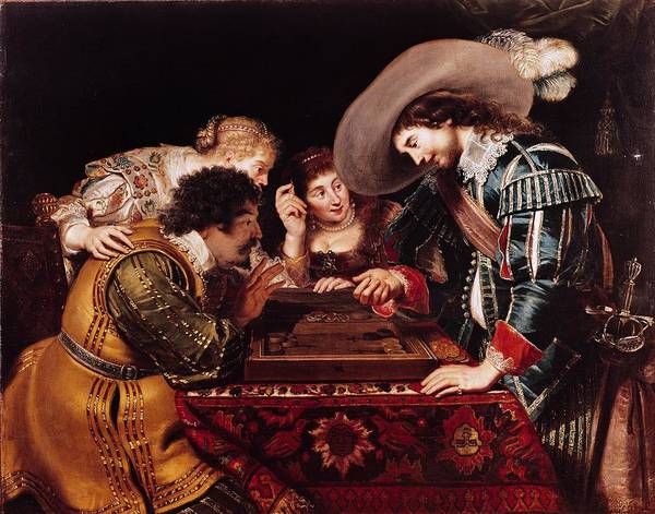 The Game of Backgammon - Корнеліс де Вос