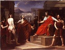 Pythias and Damon at Denys the tyrant - Éloi Firmin Féron