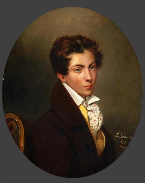 Portrait of Eugene Berny Douville, 1828 - Эжен Делакруа