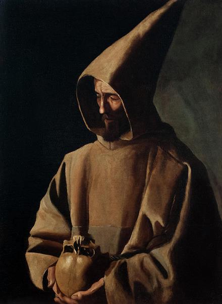 Saint Francis in Meditation - Francisco de Zurbaran