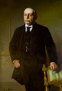 Augustus O. Bourn's, official portrait - Henry Mosler