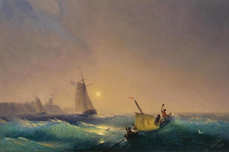 Shipping off the Dutch Coast - Ivan Aïvazovski