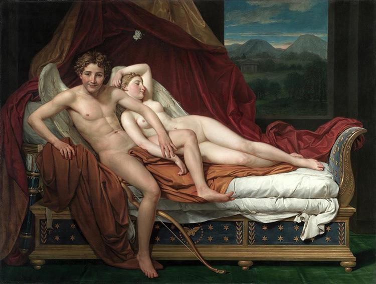 Cupid and Psyche, 1817 - Jacques-Louis David