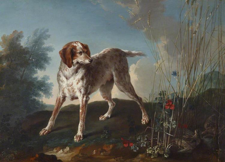 A Pointer and Partridges - Jean-Baptiste Oudry