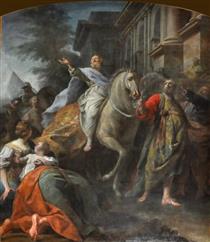 The Triumph of Mordecai - Jean II Restout