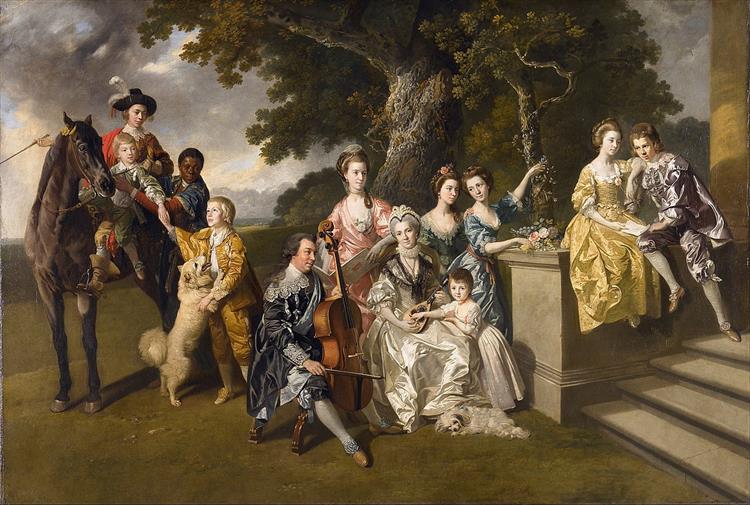 The Family of Sir William Young, 1768 - Иоганн Цоффани